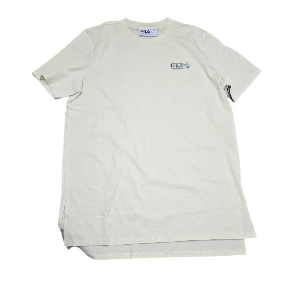 NWT Fila Ione Boyfriend Tee‎ Cream Short Sleeve T Shirt Top Womens Sz S